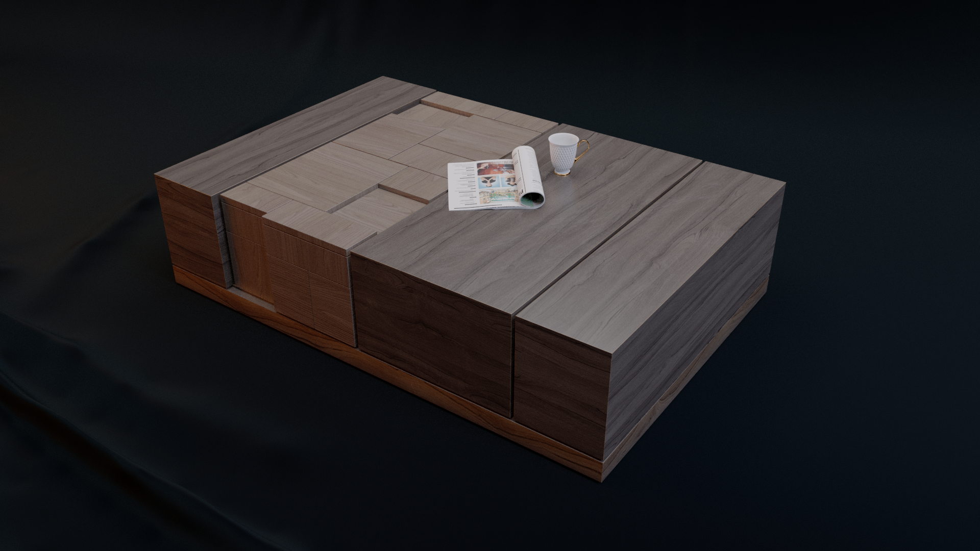 Wallnut coffe table preview image 1